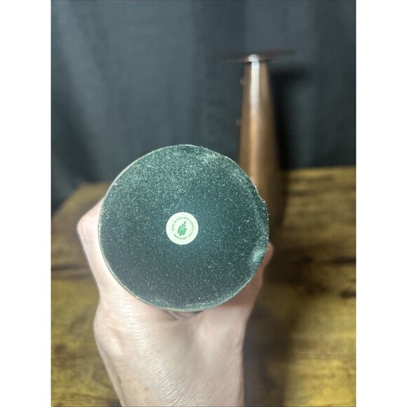 Partylite Copper Metal Taper candle Stick Holders Faux Rivets Design Vtg India - Picture 7 of 11